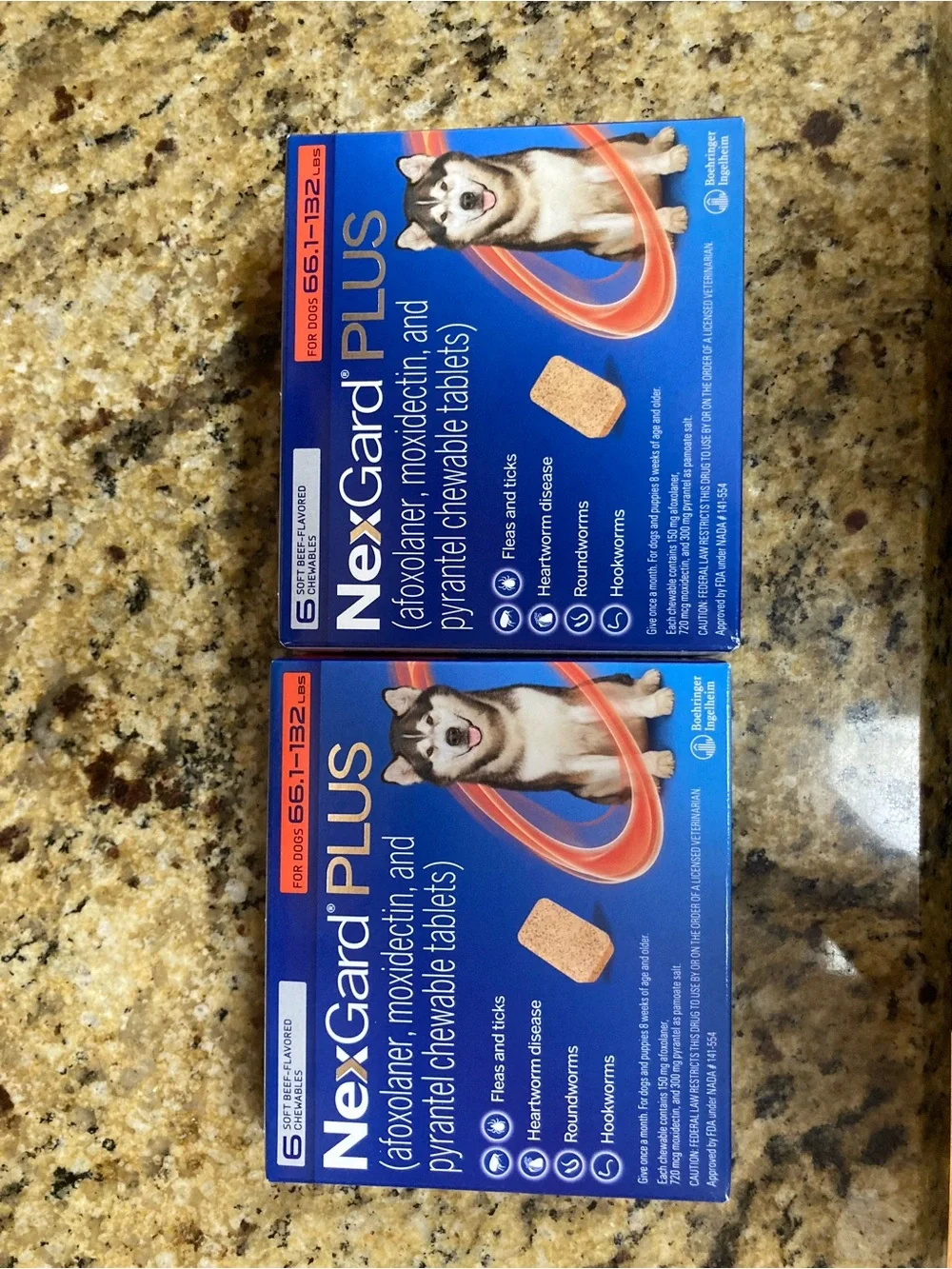 Nexgard for Dogs 66-132 lbs. 12 count. 1 year supply